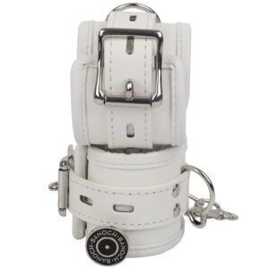 Banoch handboeien van pu leer gevoerd wit bondage 987101777 1 scaled scaled