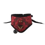 Banoch posture Collar leash Courtesan Red halsband met riem rood bdsm 987101790 1 scaled scaled