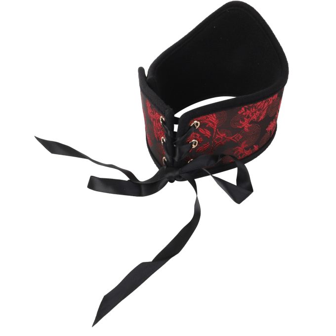 Banoch posture Collar leash Courtesan Red halsband met riem rood bdsm 987101790 3 scaled scaled