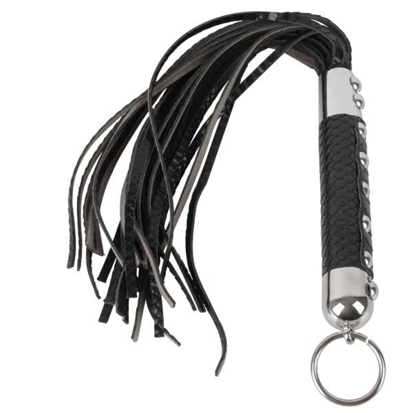 Banoch Flogger zwart Pu Leer Zweep kort 987101150 scaled scaled