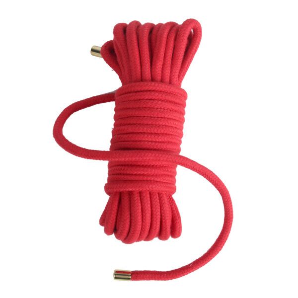 Banoch Bondagetouw extra zacht 10 meter rood & zwart in opbergtas (14) Banoch Bondagetouw extra zacht 10 meter rood & zwart in opbergtas (14)