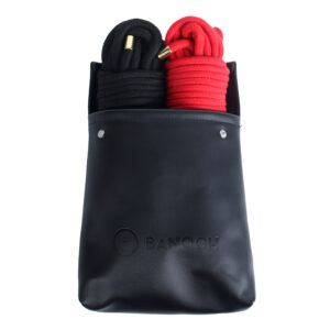 Banoch Bondagetouw extra zacht 10 meter rood & zwart in opbergtas (5)