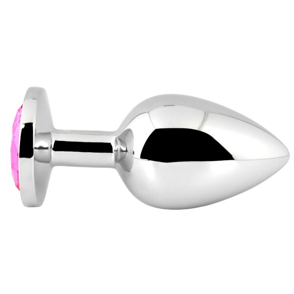 Banoch Buttplug Aurora pink Small Metalen buttplug Diamant steen roze 987102249 12 scaled scaled