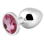 Banoch Buttplug Aurora pink Small Metalen buttplug Diamant steen roze 987102249 13 scaled scaled