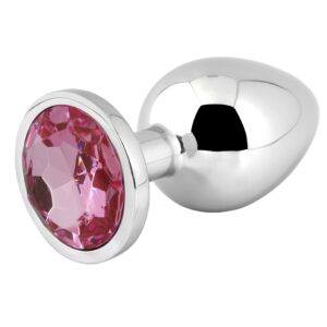 Banoch Buttplug Aurora pink Small Metalen buttplug Diamant steen roze 987102249 13 scaled scaled