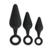Banoch Buttplug set pull up trio ring zwart Siliconen 98710964 1 scaled scaled