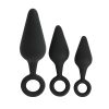 Banoch Buttplug set pull up trio ring zwart Siliconen 98710964 1 scaled scaled
