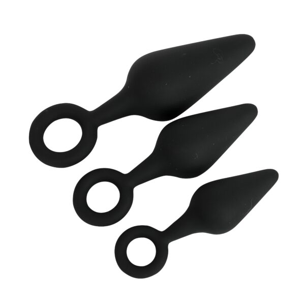 Banoch Buttplug set pull up trio ring zwart Siliconen 98710964 2 scaled scaled