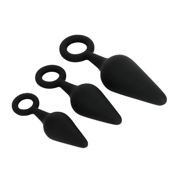 Banoch Buttplug set pull up trio ring zwart Siliconen 98710964 3 scaled scaled