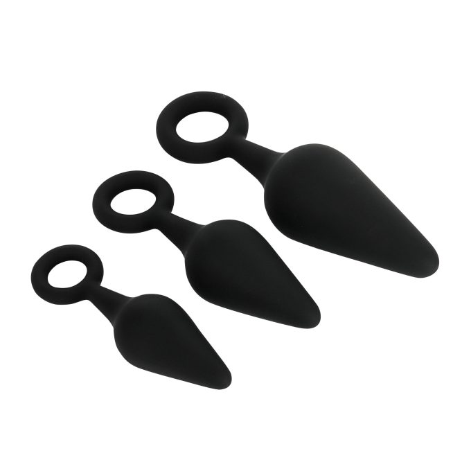 Banoch Buttplug set pull up trio ring zwart Siliconen 98710964 3 scaled scaled