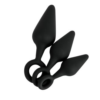 Banoch Buttplug set pull up trio ring zwart Siliconen 98710964 6 scaled scaled