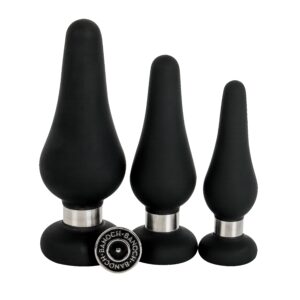 Banoch Buttplug set ring luxe Siliconen zwart 3 delig 987101955 1 scaled scaled