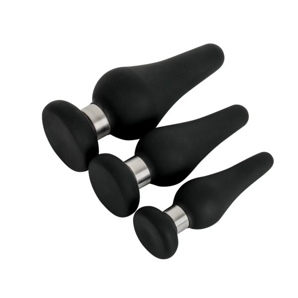 Banoch Buttplug set ring luxe Siliconen zwart 3 delig 987101955 2 scaled scaled
