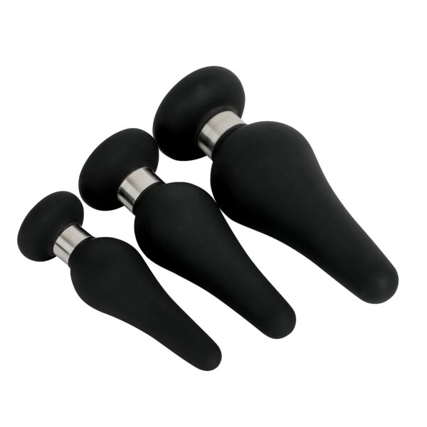 Banoch Buttplug set ring luxe Siliconen zwart 3 delig 987101955 3 scaled scaled