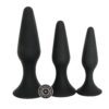 Banoch Buttplug set sleek trio zwart Siliconen Zuignap 98710956 1 scaled scaled