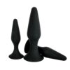 Banoch Buttplug set sleek trio zwart Siliconen Zuignap 98710956 5 scaled scaled
