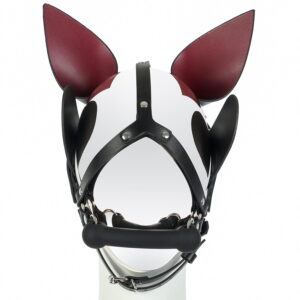 Banoch Mask Horseplay zwart pu Leer ponyplay bit gag masker 987101988 1