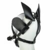 Banoch Mask Horseplay zwart pu Leer ponyplay bit gag masker 987101988 4