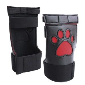 Banoch Perrito Mittones dog paws PU Leer rood Voetje puppy play 987102248 vs 1
