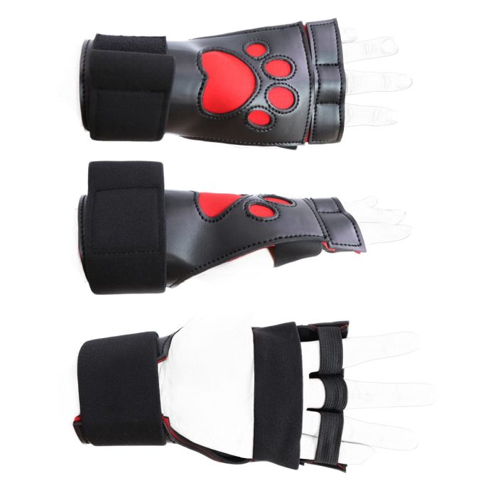 Banoch Perrito Mittones dog paws PU Leer rood Voetje puppy play 987102248 vs 13