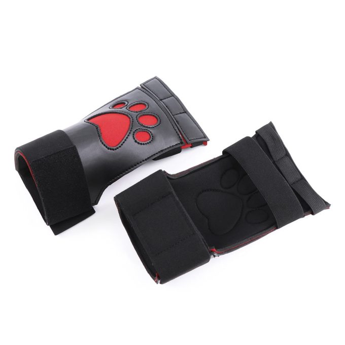 Banoch Perrito Mittones dog paws PU Leer rood Voetje puppy play 987102248 vs 3