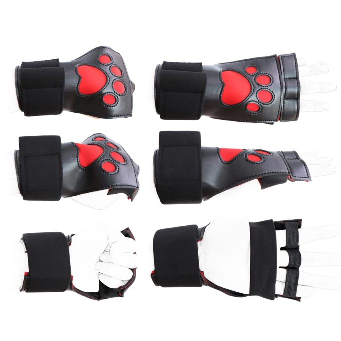 Banoch Perrito Mittones dog paws PU Leer rood Voetje puppy play 987102248 vs 9