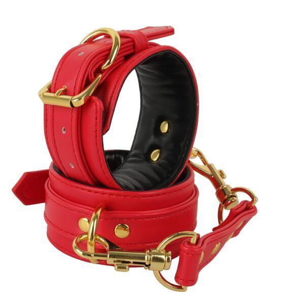 Banoch handboeien van pu leer rood goud bondage 987102334 7 scaled scaled Banoch handboeien van pu leer rood goud bondage 987102334 7 scaled scaled