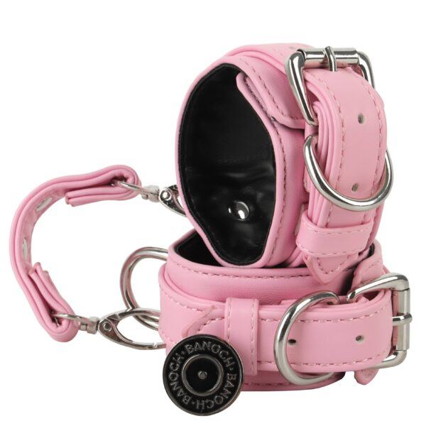 Banoch handboeien van pu leer roze zwart bondage 987102328 1 scaled scaled