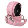 Banoch handboeien van pu leer roze zwart bondage 987102328 2 scaled scaled