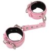 Banoch handboeien van pu leer roze zwart bondage 987102328 3 scaled scaled
