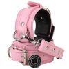 Banoch handboeien van pu leer roze zwart bondage 987102328 7 scaled scaled