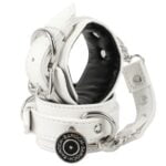 Banoch handboeien van pu leer wit zwart bondage 987102336 3 scaled scaled