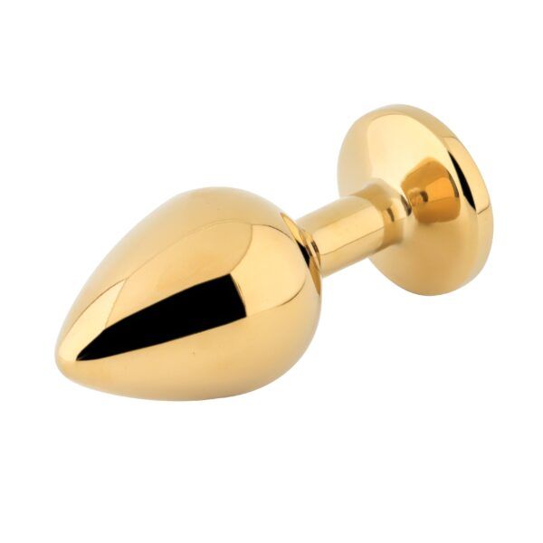 Banoch Buttplug Aurora amber gold Small Metalen buttplug Diamant oranje 5 scaled scaled