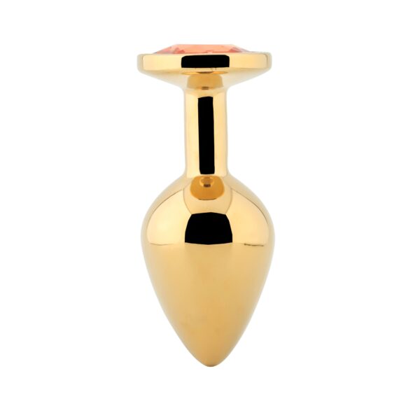 Banoch Buttplug Aurora amber gold Small Metalen buttplug Diamant oranje 8 scaled scaled