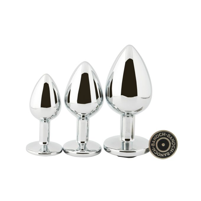Banoch Buttplug Aurora black Small Metalen buttplug Diamant steen zwart 987102235 1 scaled scaled