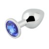 Banoch Buttplug Aurora blue Small Metalen buttplug Diamant steen blauw 4 scaled scaled