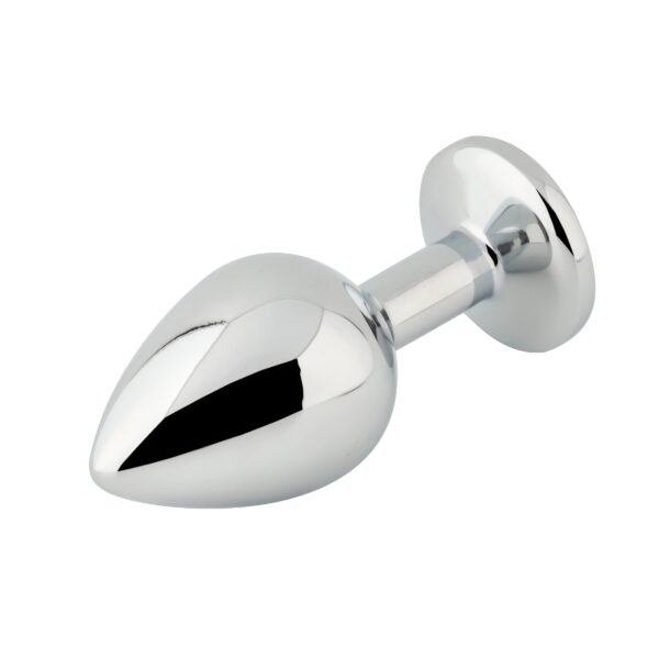 Banoch Buttplug Aurora blue Small Metalen buttplug Diamant steen blauw 5 scaled scaled