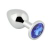 Banoch Buttplug Aurora blue Small Metalen buttplug Diamant steen blauw 6 scaled scaled