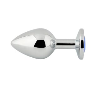 Banoch Buttplug Aurora blue Small Metalen buttplug Diamant steen blauw 7 scaled scaled