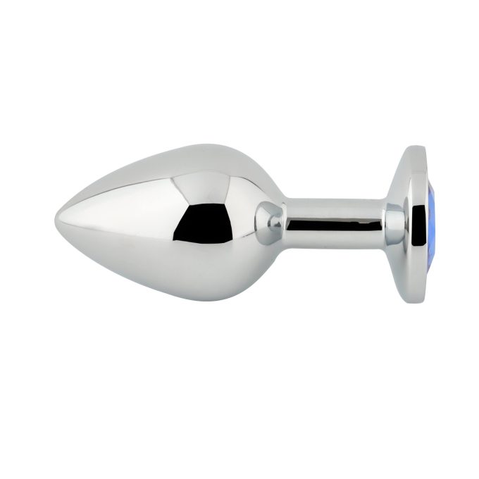Banoch Buttplug Aurora blue Small Metalen buttplug Diamant steen blauw 7 scaled scaled