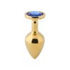 Banoch Buttplug Aurora blue gold gouden Metalen buttplug Diamant steen blauw 97101939 5 scaled scaled