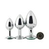 Banoch Buttplug Aurora green Metalen buttplug Diamant steen groen 97102262 2 scaled scaled