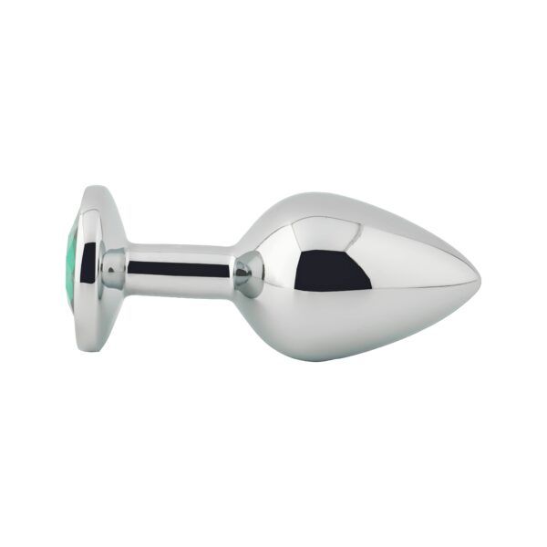 Banoch Buttplug Aurora green Metalen buttplug Diamant steen groen 97102262 5 scaled scaled