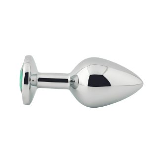 Banoch Buttplug Aurora green Metalen buttplug Diamant steen groen 97102262 5 scaled scaled
