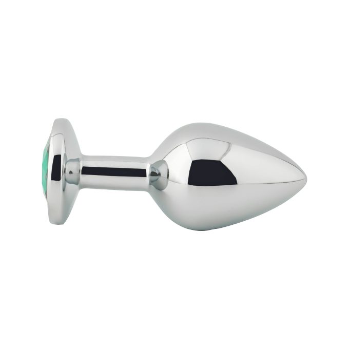 Banoch Buttplug Aurora green Metalen buttplug Diamant steen groen 97102262 5 scaled scaled