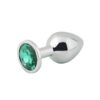 Banoch Buttplug Aurora green Metalen buttplug Diamant steen groen 97102262 6 scaled scaled
