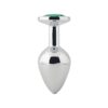 Banoch Buttplug Aurora green Metalen buttplug Diamant steen groen 97102262 8 scaled scaled