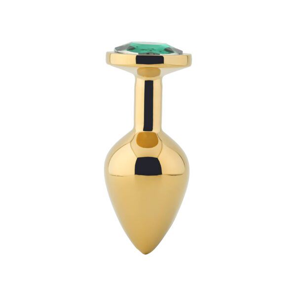 Banoch Buttplug Aurora green gold gouden Metalen buttplug Diamant steen Groen 987101942 1 scaled scaled