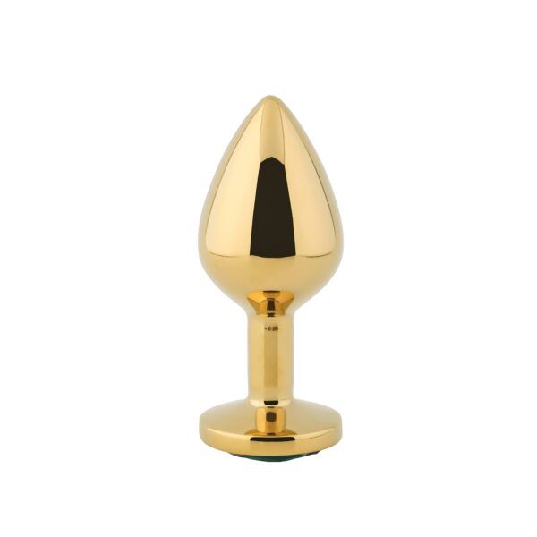 Banoch Buttplug Aurora green gold gouden Metalen buttplug Diamant steen Groen 987101942 6 scaled scaled