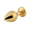 Banoch Buttplug Aurora rainbow gold Small gouden Metalen buttplug Diamant steen 3 scaled scaled